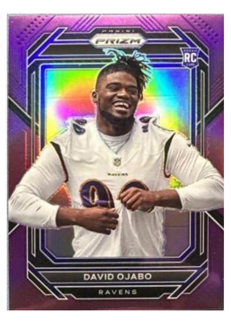 2022 Panini Prizm Base Set David Ojabo Purple #388 card