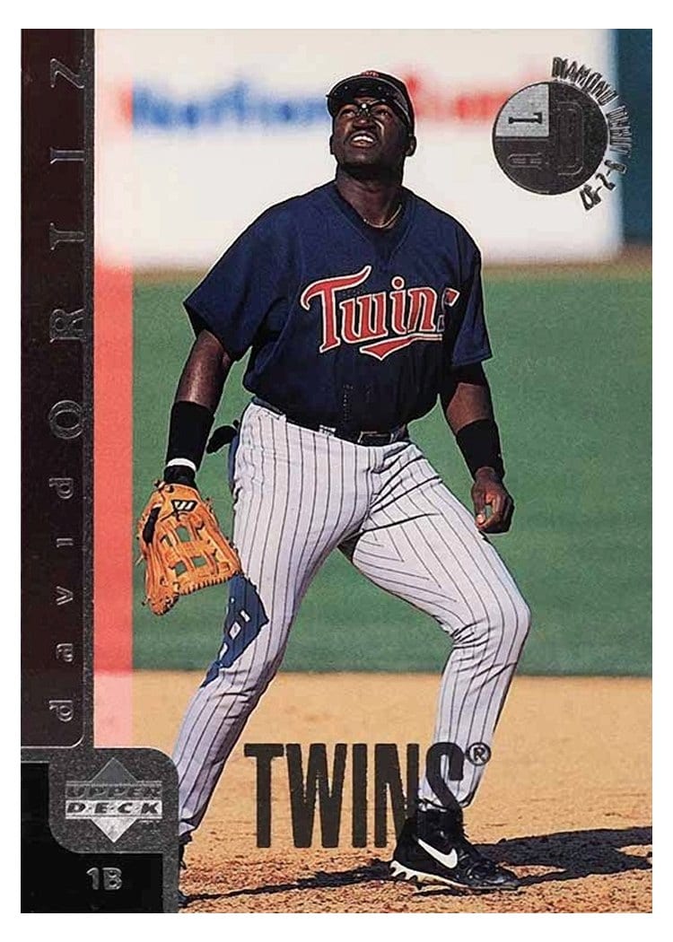 1998 Upper Deck Base Set David Ortiz #696 card
