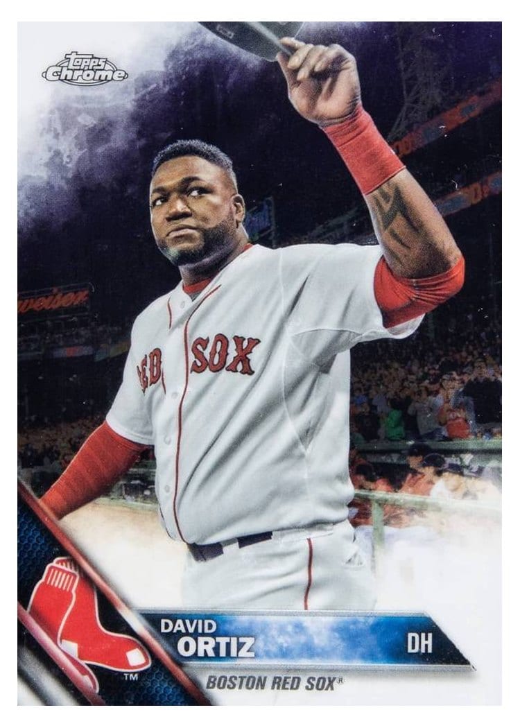2016 Topps Chrome Base Set David Ortiz #153 card