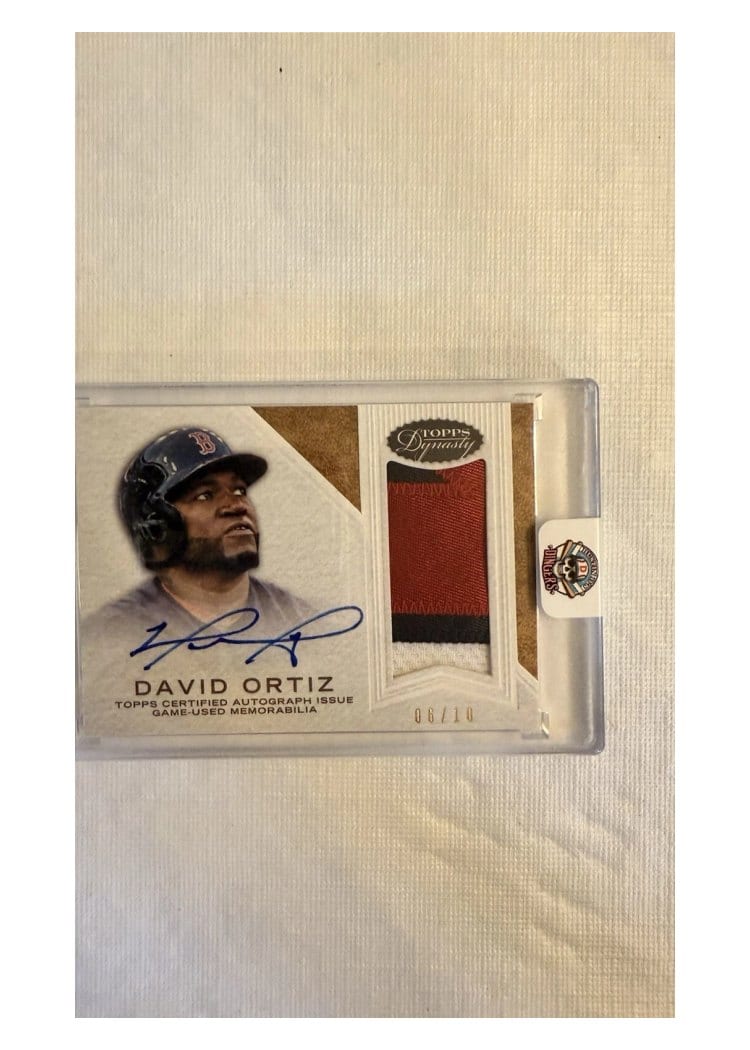 2016 Topps Dynasty Autograph Patches David Ortiz #AP-DO3 card