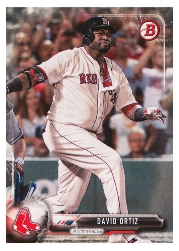 2017 Bowman Base Set David Ortiz #52 card