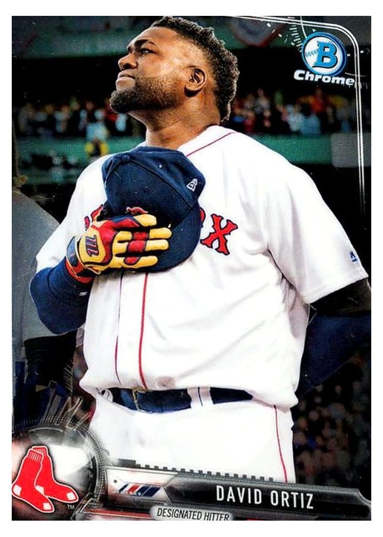 2017 Bowman Chrome Base Set David Ortiz #13 card