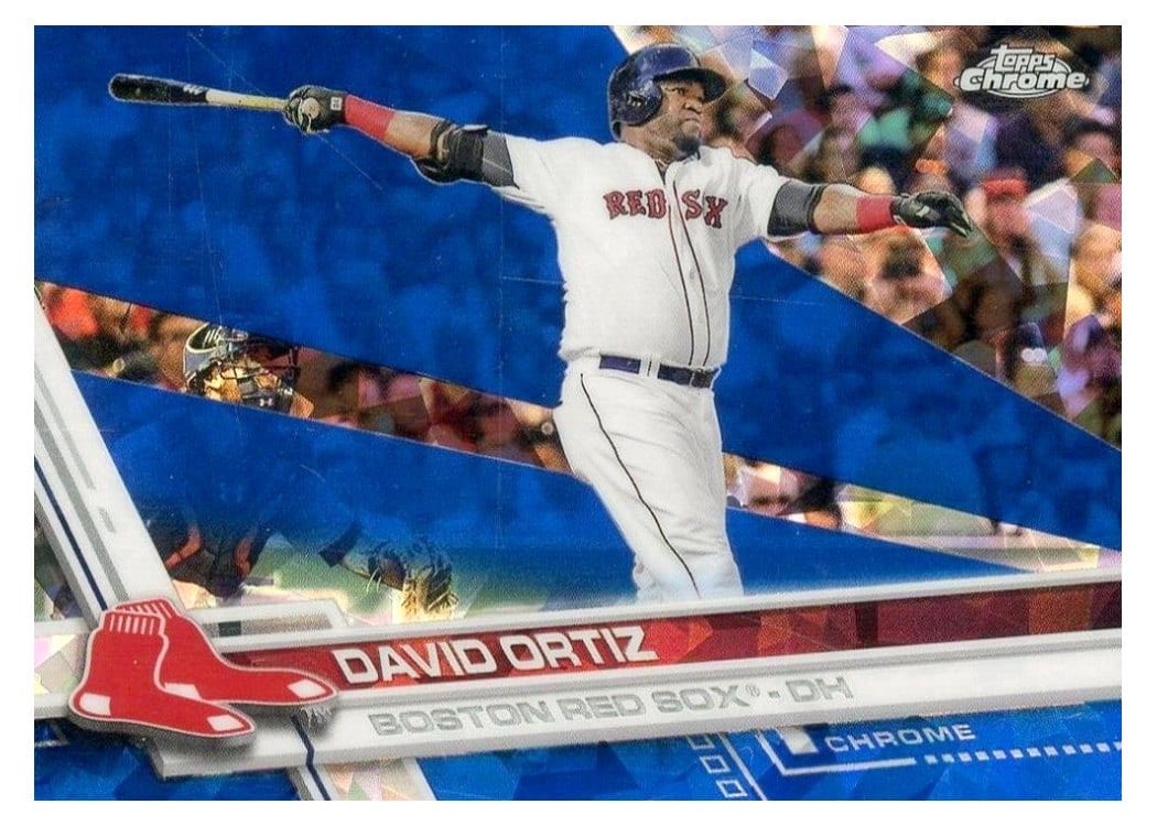 2017 Topps Chrome Sapphire Edition Base Set David Ortiz #350 card