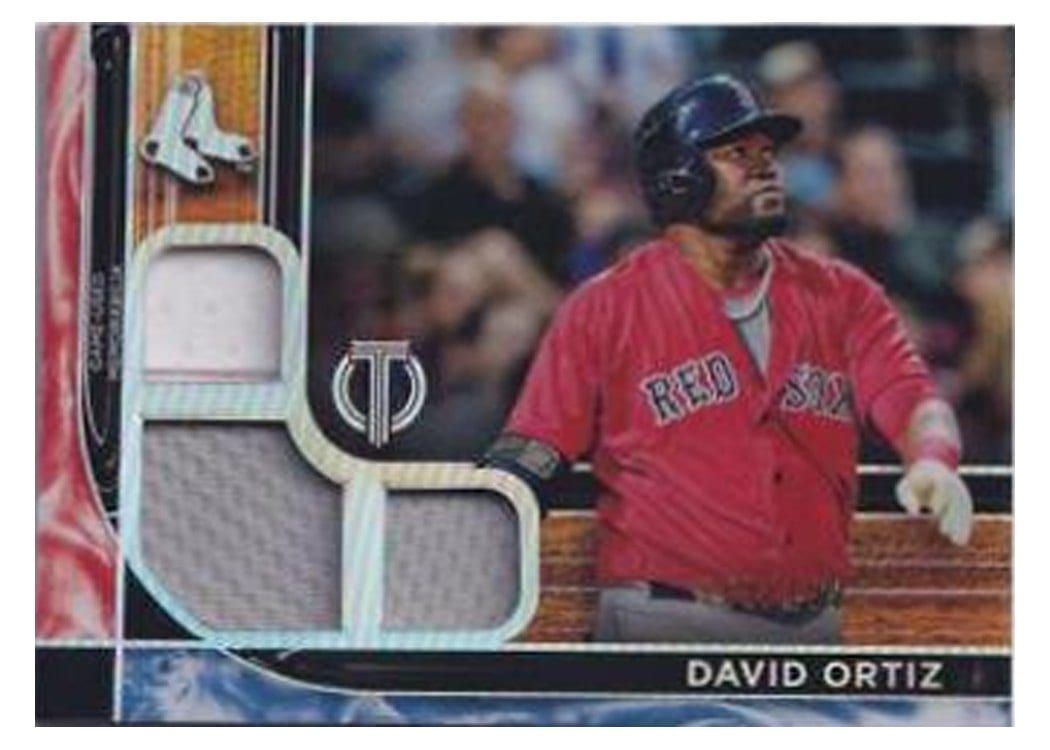 2022 Topps Tribute Triple Relics David Ortiz #TTR-DO card