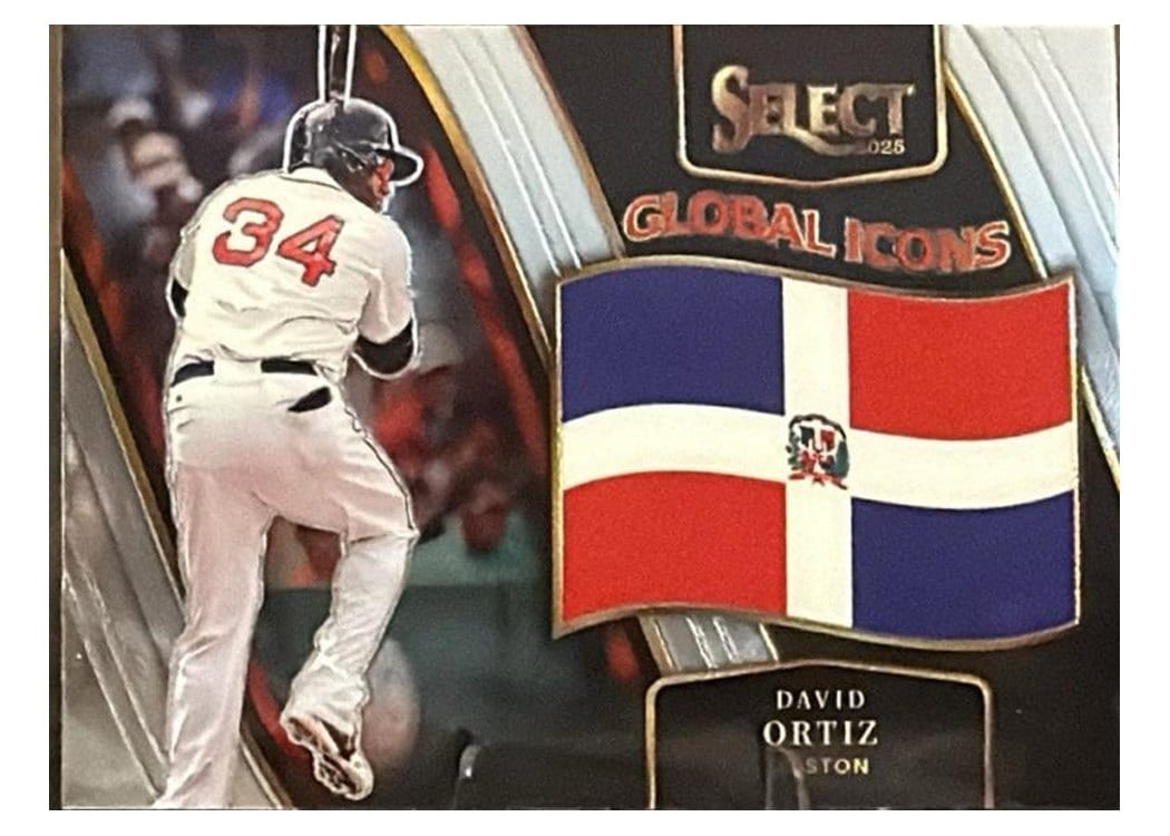 2025 Panini Select Global Icons David Ortiz #16 card