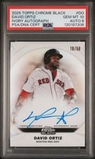 2025 Topps Chrome Black Ivory Autographs David Ortiz #IVA-DO card