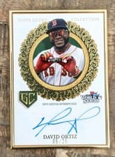 2025 Topps Gilded Collection Gilded Champions Autographs David Ortiz #GCH-DO card