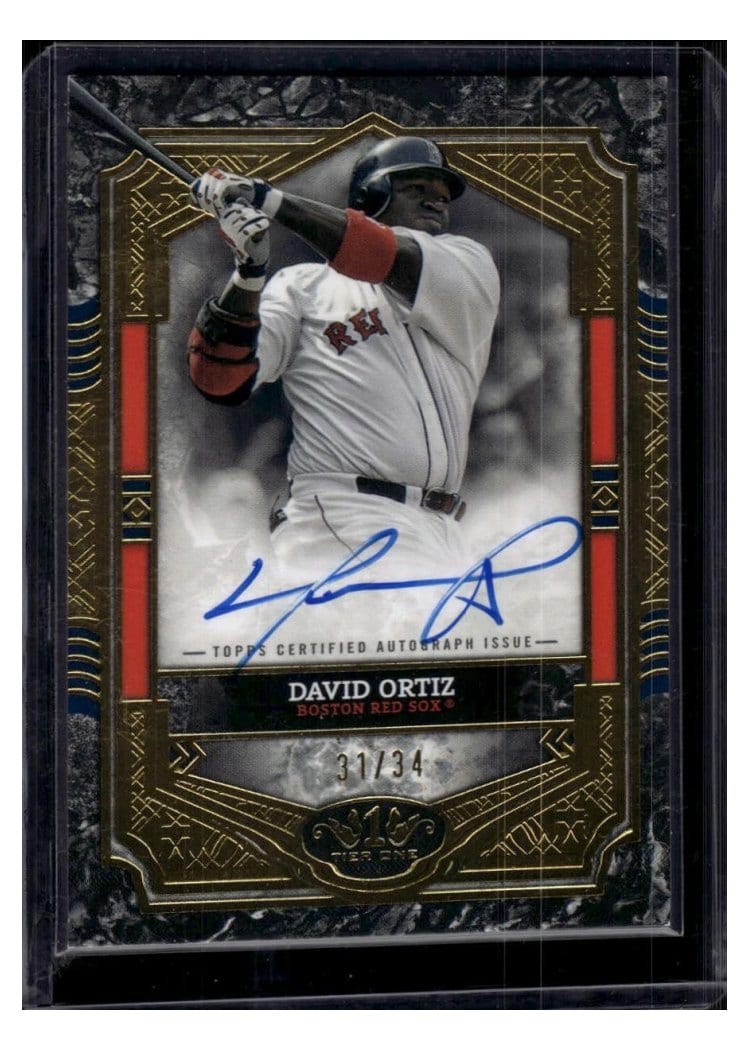 2025 Topps Tier One Base Autographs David Ortiz #BA-DO card