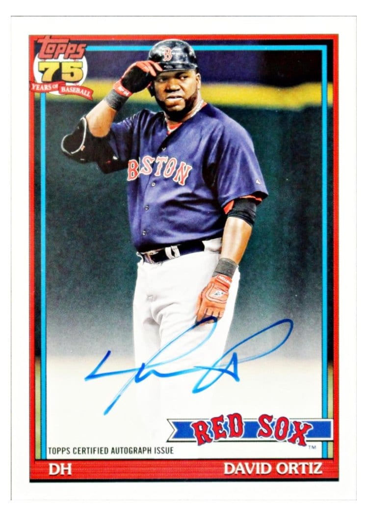 2026 Topps 1991 Topps Autographs David Ortiz #91A-DO card