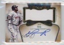 2026 Topps Tier One Autographed Tier One Jumbo Relics David Ortiz #AT1JR-DO card