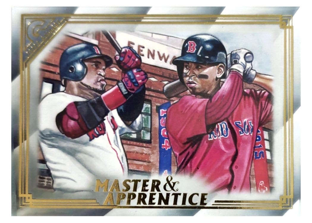2020 Topps Gallery Master and Apprentice David Ortiz / Rafael Devers #MA-2 card