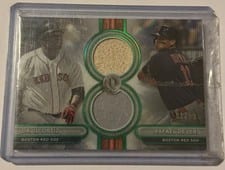 2024 Topps Tribute Dual-Player Relics David Ortiz / Rafael Devers #DR2-OD card