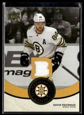 2023-24 Upper Deck Boston Bruins Centennial Centennial Cloth Relics David Pastrnak #CCR-DP card