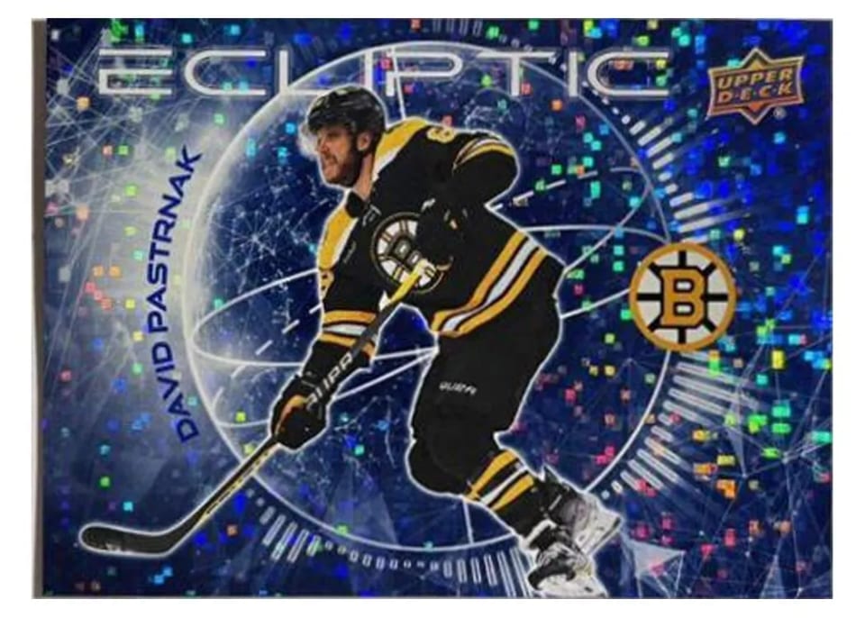 2023-24 Upper Deck Ecliptic David Pastrnak #EC-13 card