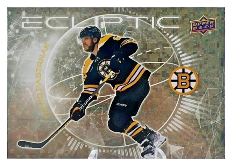 2023-24 Upper Deck Ecliptic David Pastrnak #EC-13 card