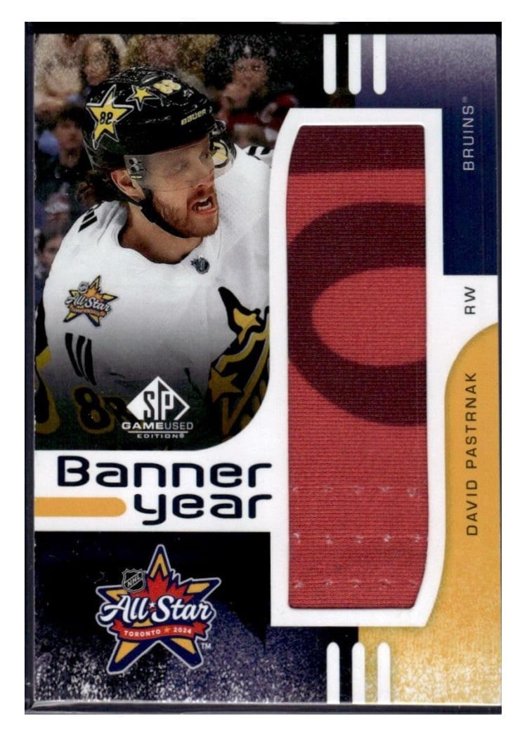 2024-25 SP Game Used 2024 All-Star Game Banner Year Relics David Pastrnak #BYAS-DP card