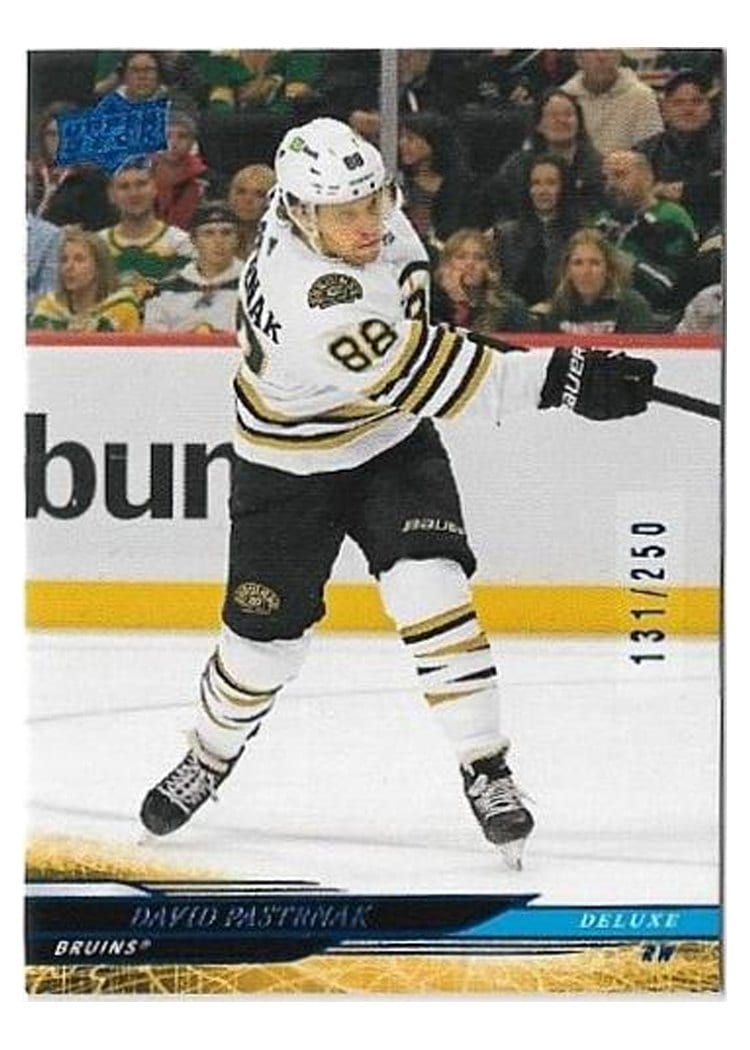 2024-25 Upper Deck Base Set David Pastrnak Deluxe #258 card