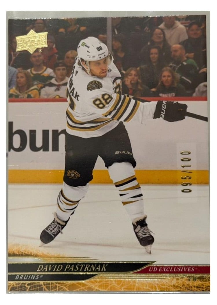 2024-25 Upper Deck Base Set David Pastrnak #258 card