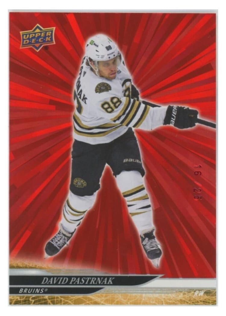 2024-25 Upper Deck Base Set David Pastrnak #258 card