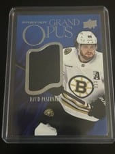 2024-25 Upper Deck Premier Grand Opus Jersey David Pastrnak #GO-DP card