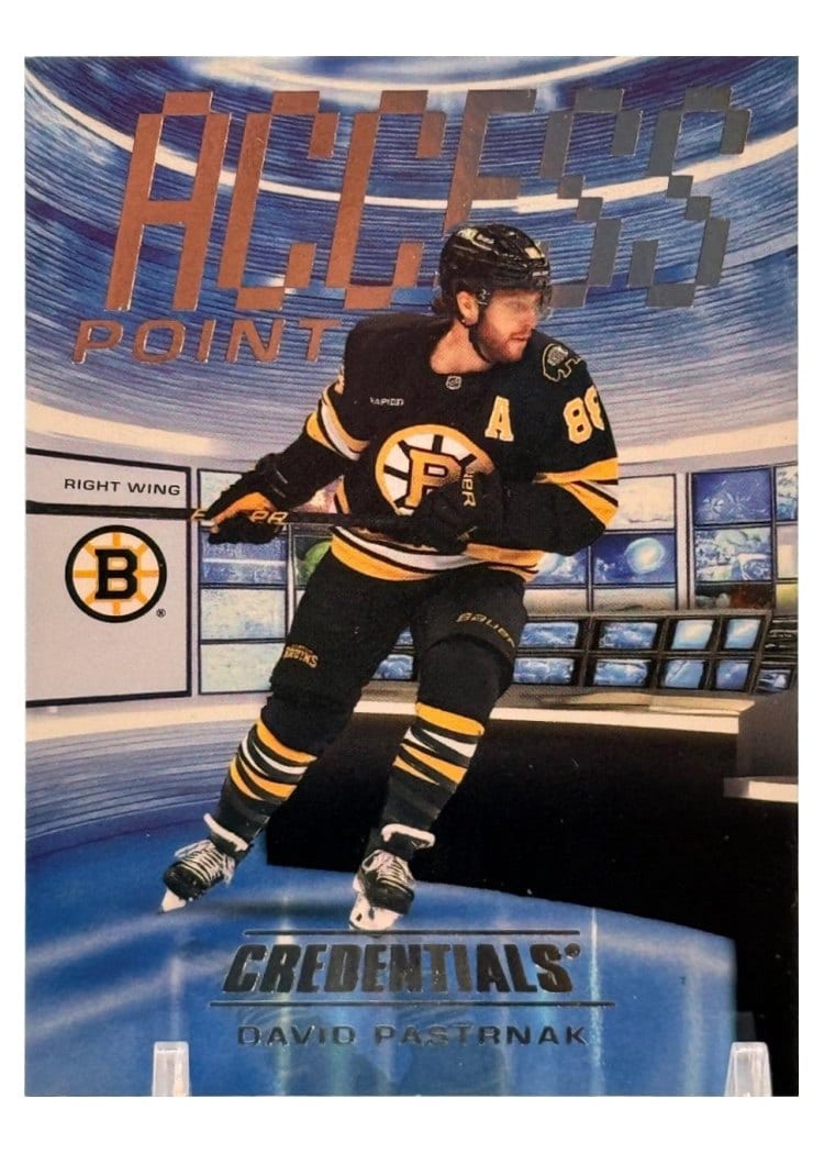 2025-26 Upper Deck Credentials Access Point David Pastrnak #AP-3 card