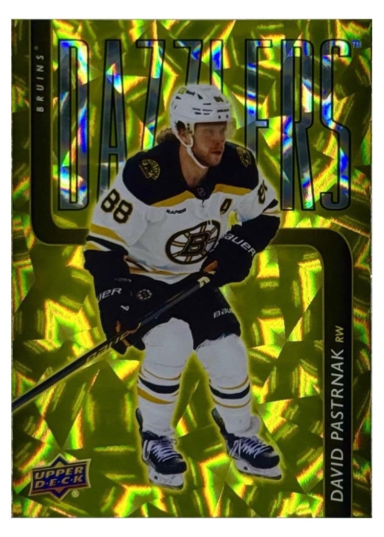 2025 Upper Deck Series 2 Dazzlers David Pastrnak #DZ-55 card