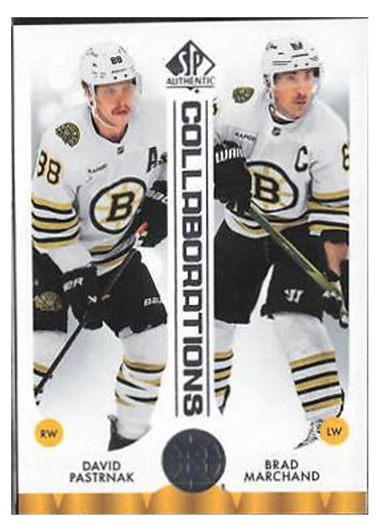 2023 SP Authentic Collaborations David Pastrnak / Brad Marchand #C-2 card