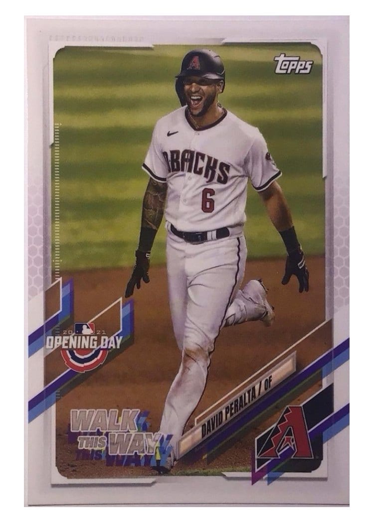 2021 Topps Opening Day Walk this Way David Peralta #WW-17 card