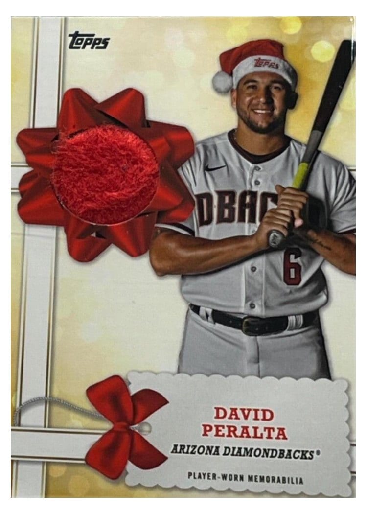 2022 Topps Holiday Holiday Relics David Peralta #WHR-DP card