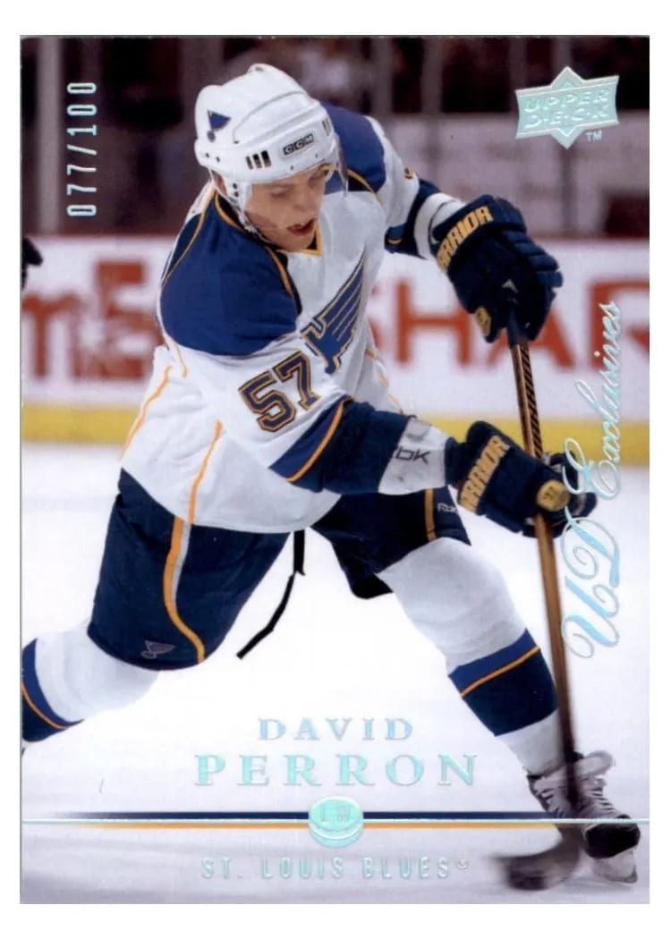 2008 Upper Deck David Perron #34 card