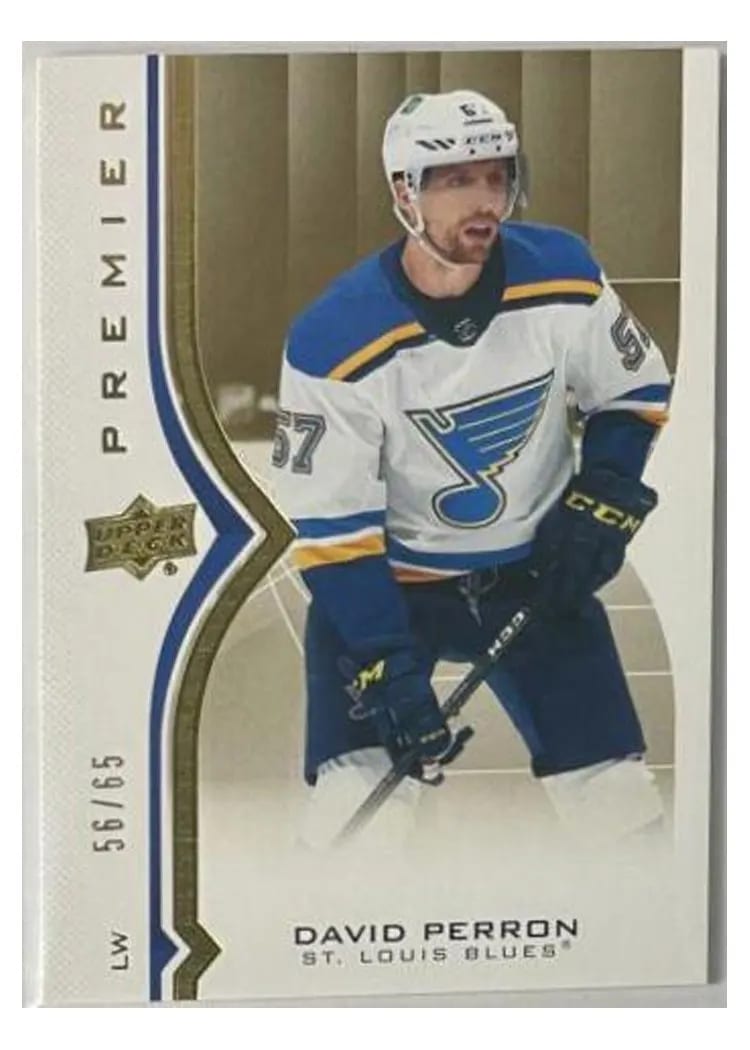 2020-21 Upper Deck Premier Base Set David Perron #15 card
