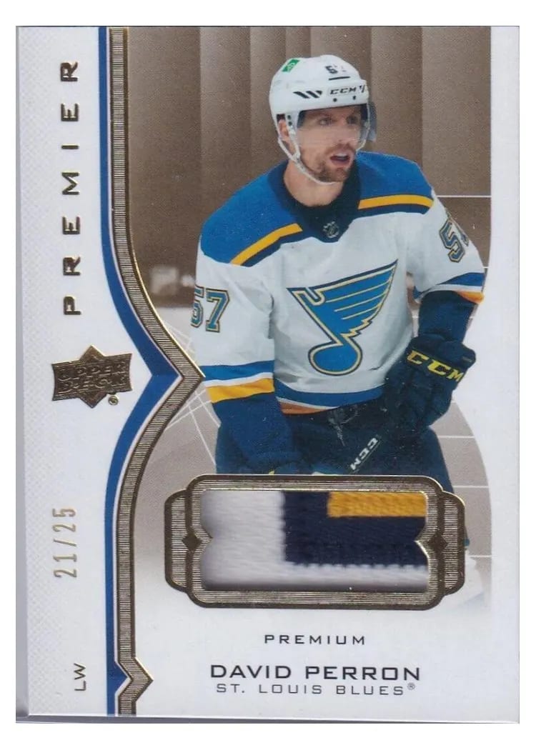 2020-21 Upper Deck Premier Base Set David Perron #15 card