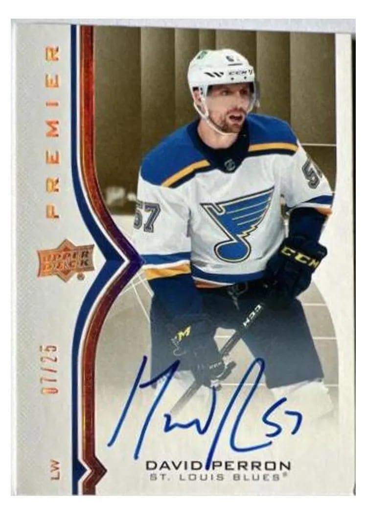 2020-21 Upper Deck Premier Base Set David Perron #15 card