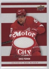 2025-26 Upper Deck Detroit Red Wings Centennial Motor City Materials David Perron #MCM-DP