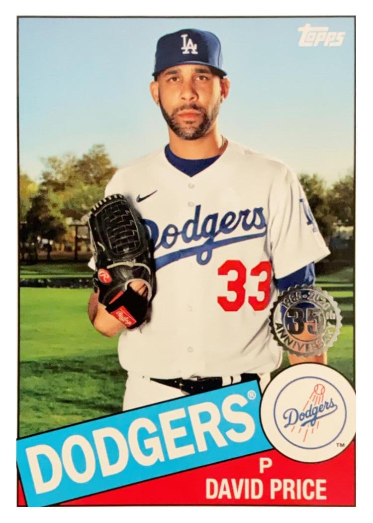 2020 Topps Update 1985 Topps David Price #85TB-21 card