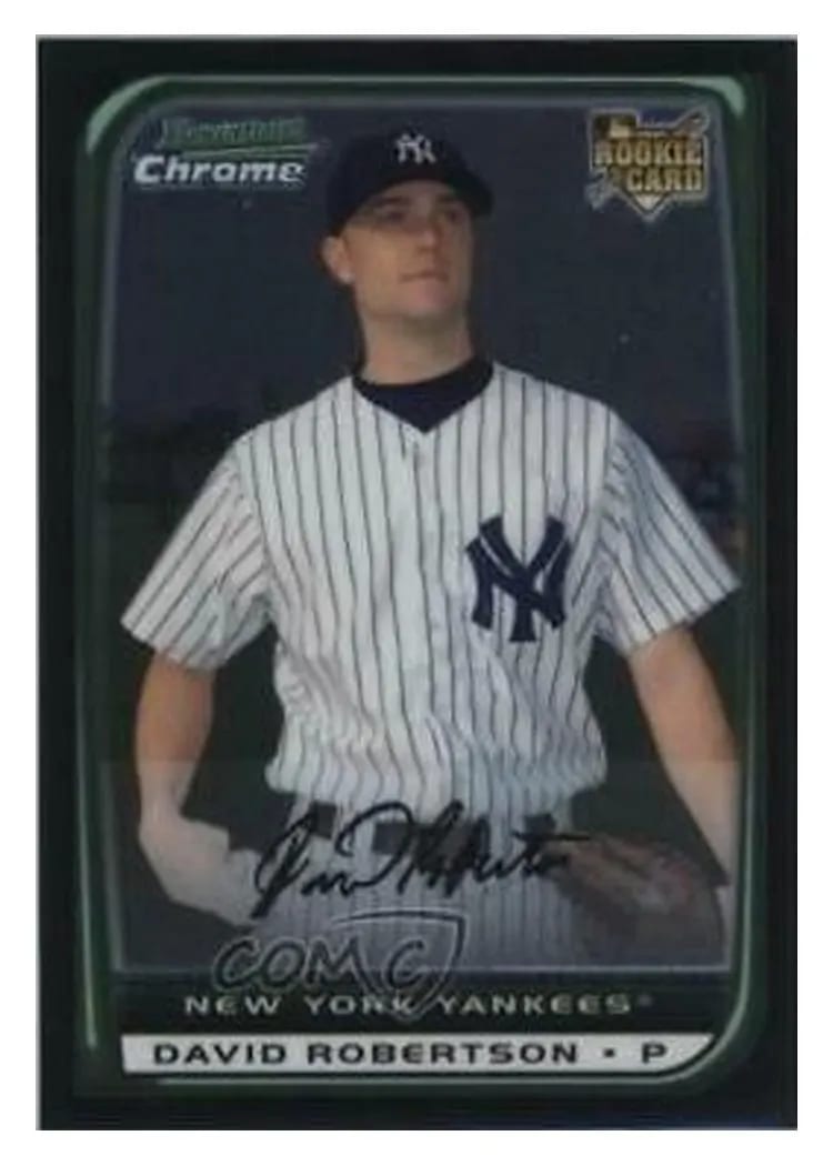 2008 Bowman Chrome Draft David Robertson #BDP48 card