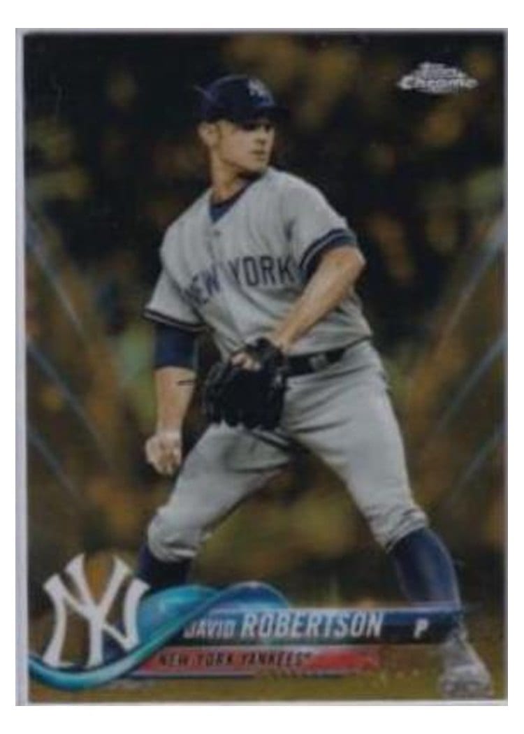 2018 Topps Chrome Base Set David Robertson #112 card
