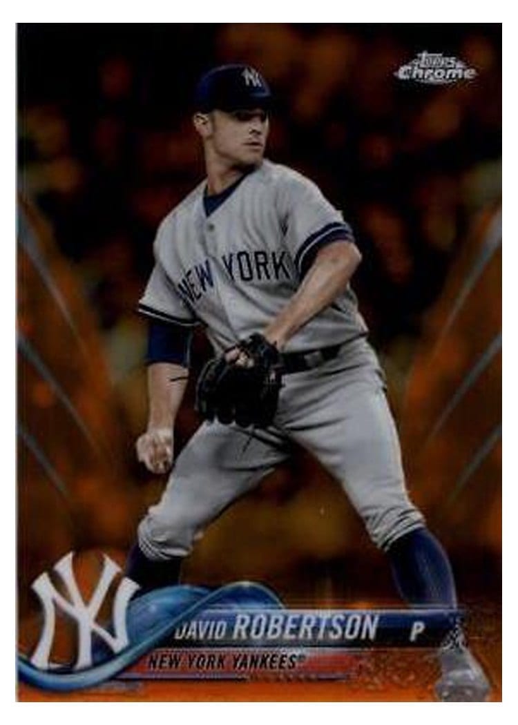 2018 Topps Chrome Base Set David Robertson #112 card