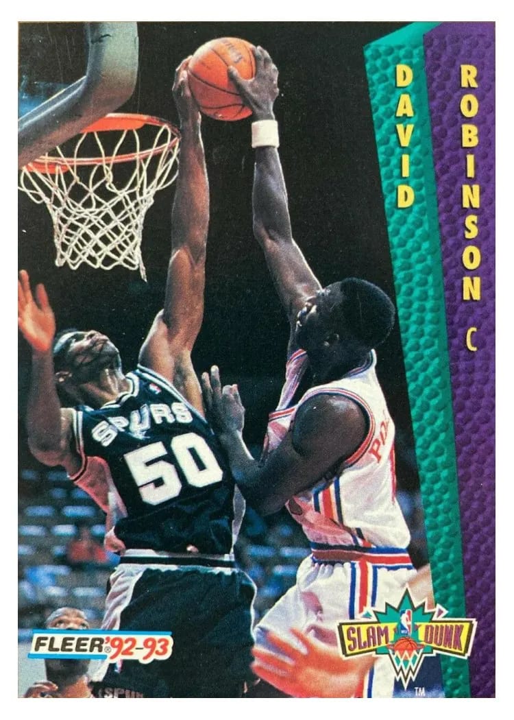 1992 Fleer David Robinson #288 card