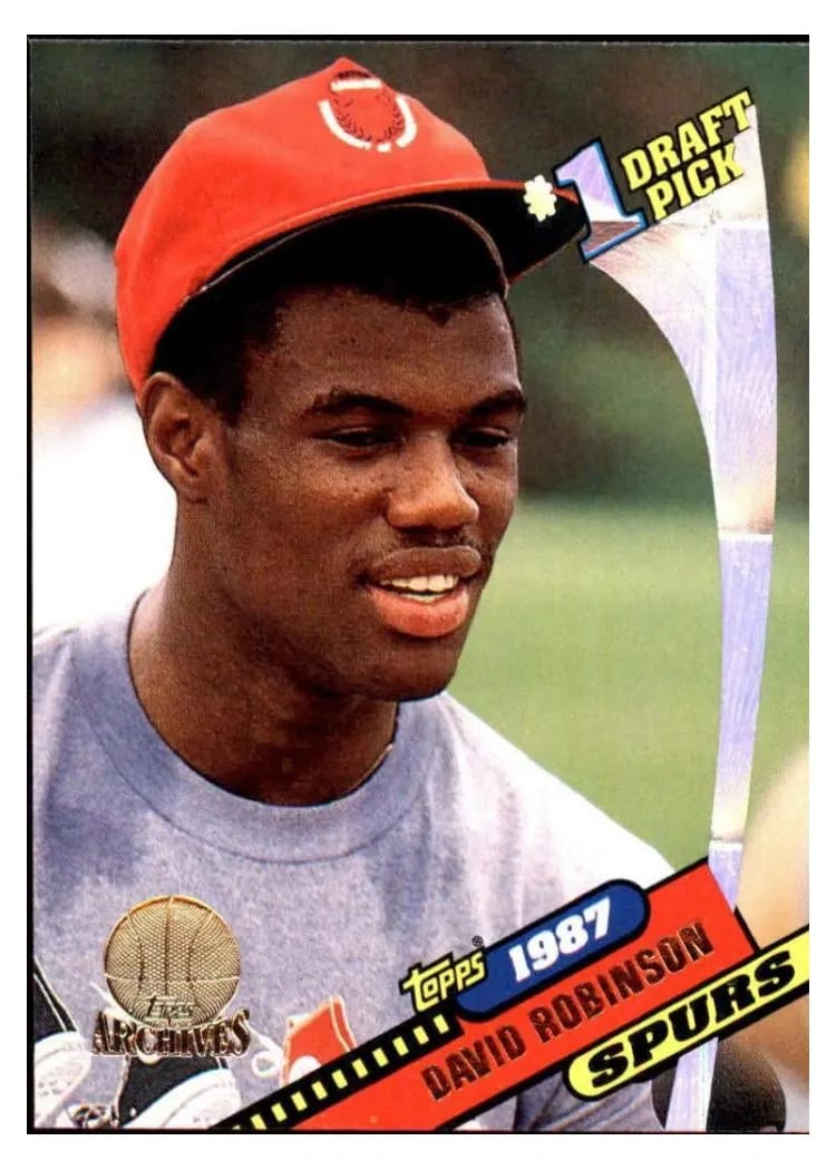 1992 Topps Archives David Robinson #7 card