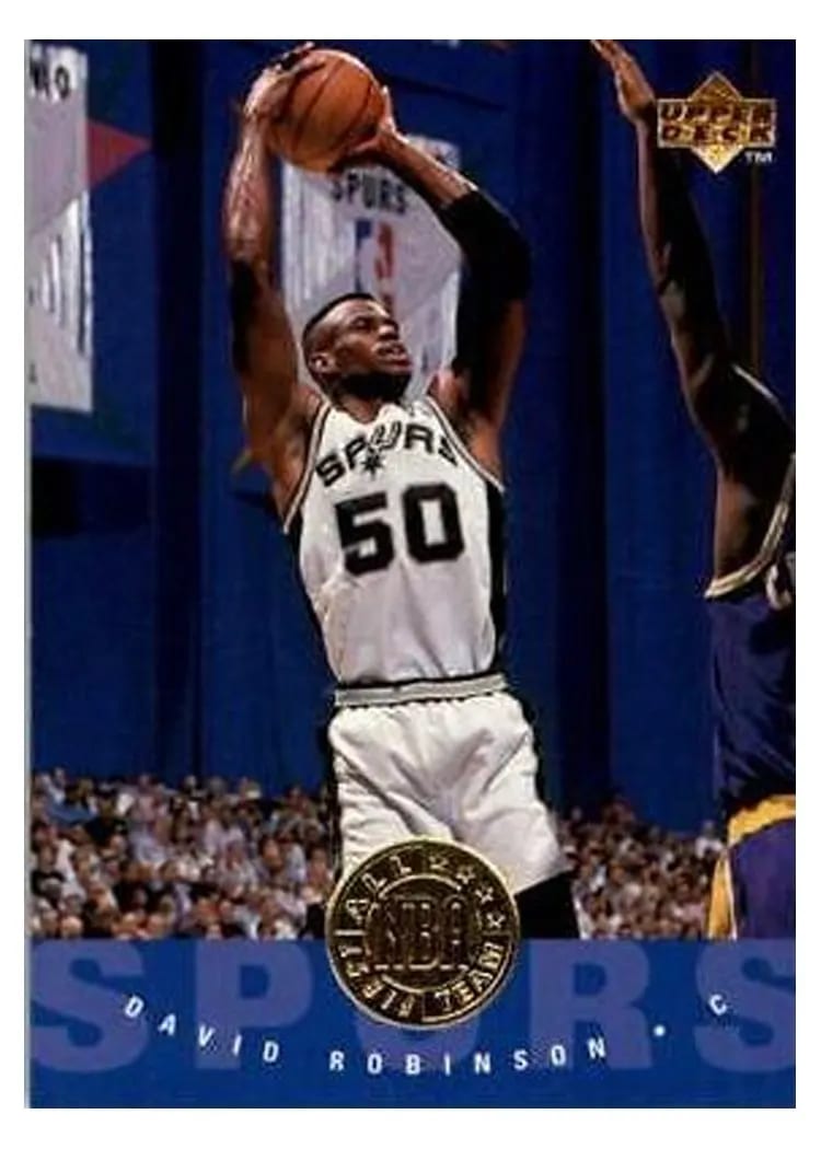1995 Upper Deck David Robinson #168 card