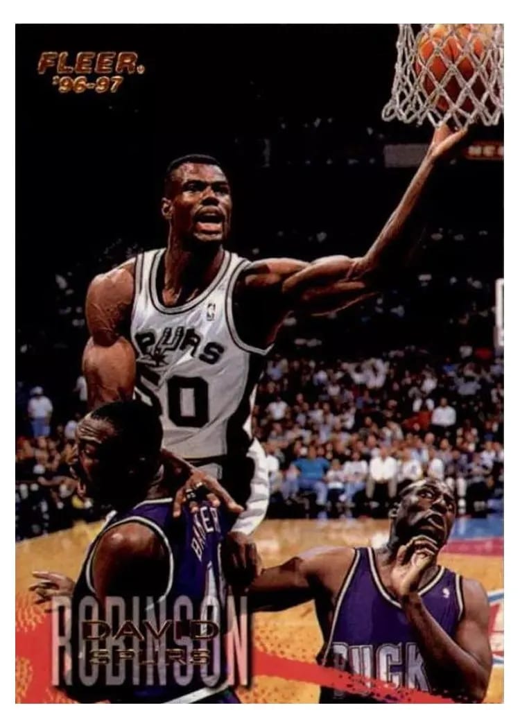 1996 Fleer David Robinson #100 card