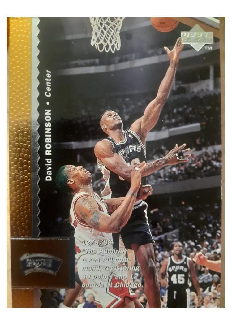 1996 Upper Deck David Robinson #112 card