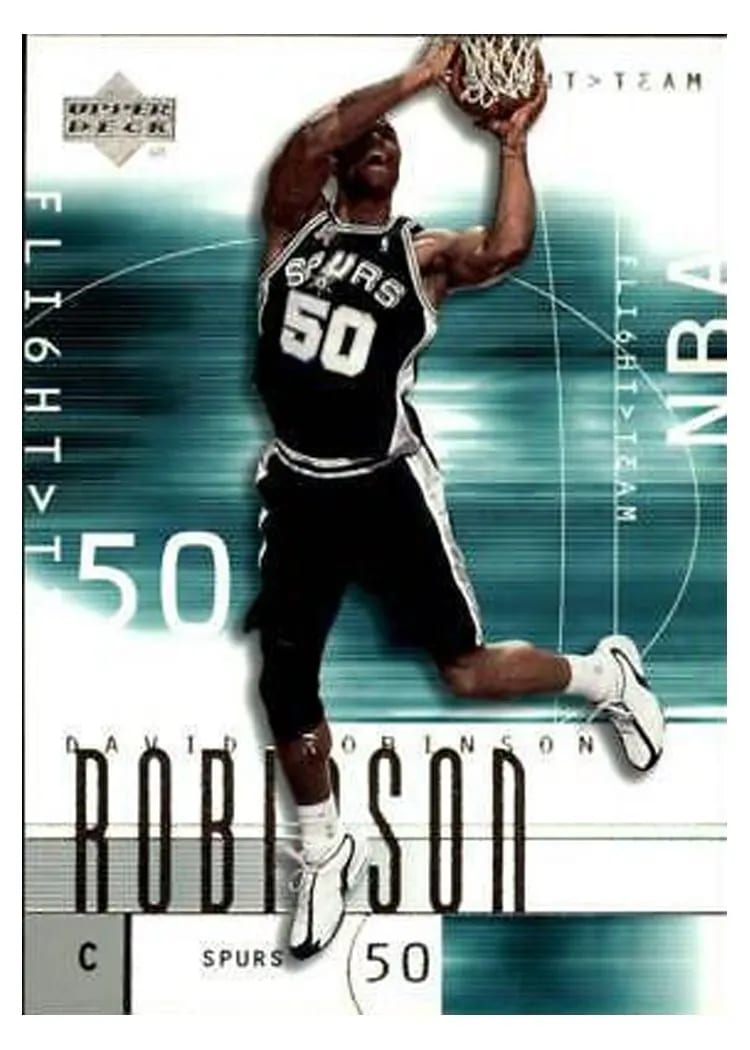 2001 Upper Deck Flight Team David Robinson #81 card