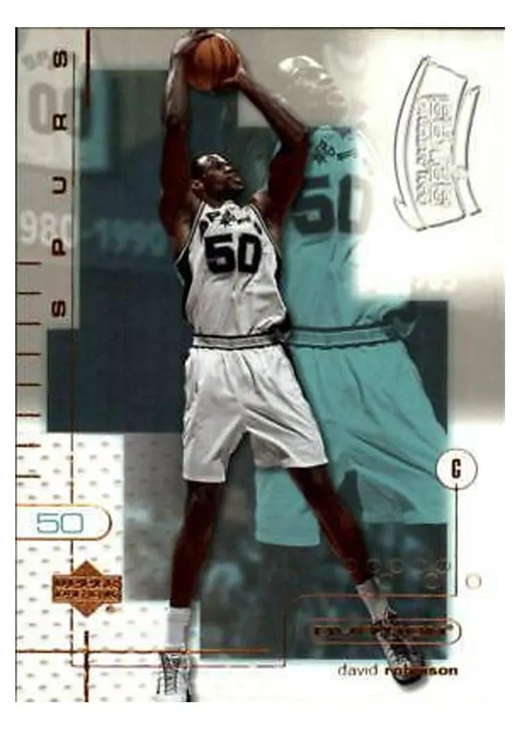 2001 Upper Deck Ovation David Robinson #77 card