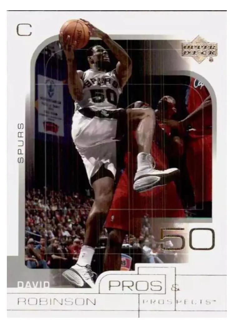 2001 Upper Deck Pros & Prospects David Robinson #75 card