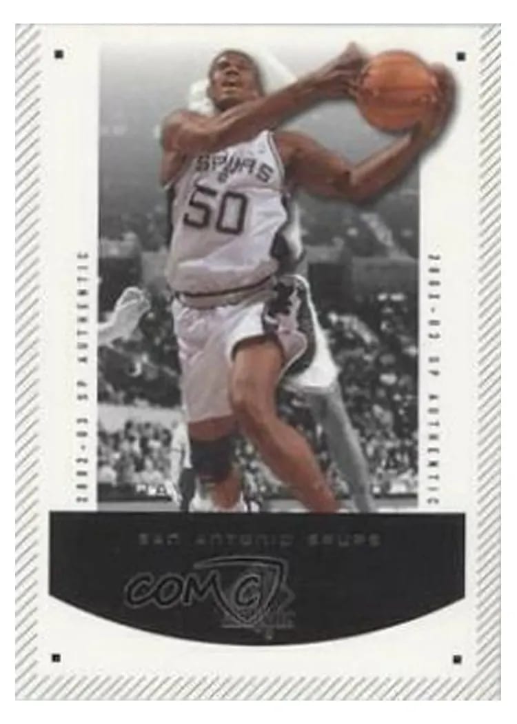 2002 SP Authentic David Robinson #83 card