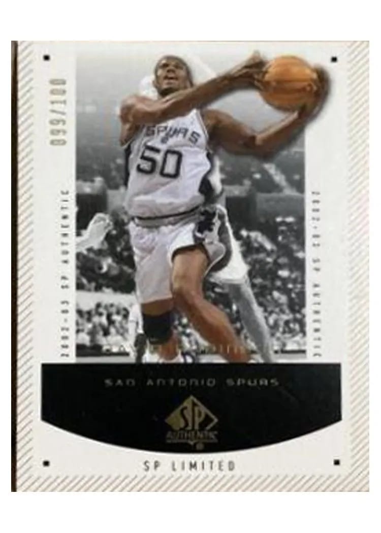 2002 SP Authentic David Robinson Limited #83 card
