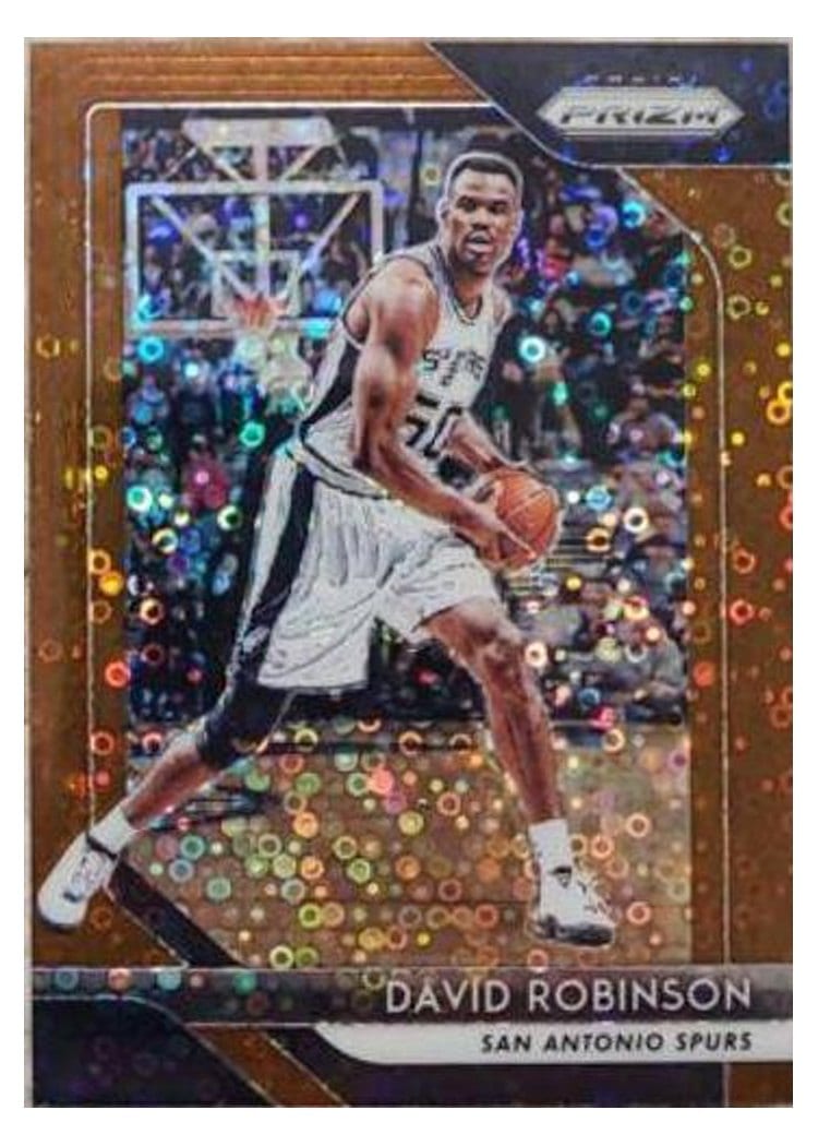 2018-19 Panini Prizm Base Set David Robinson Fast Break Prizm Bronze #195 card