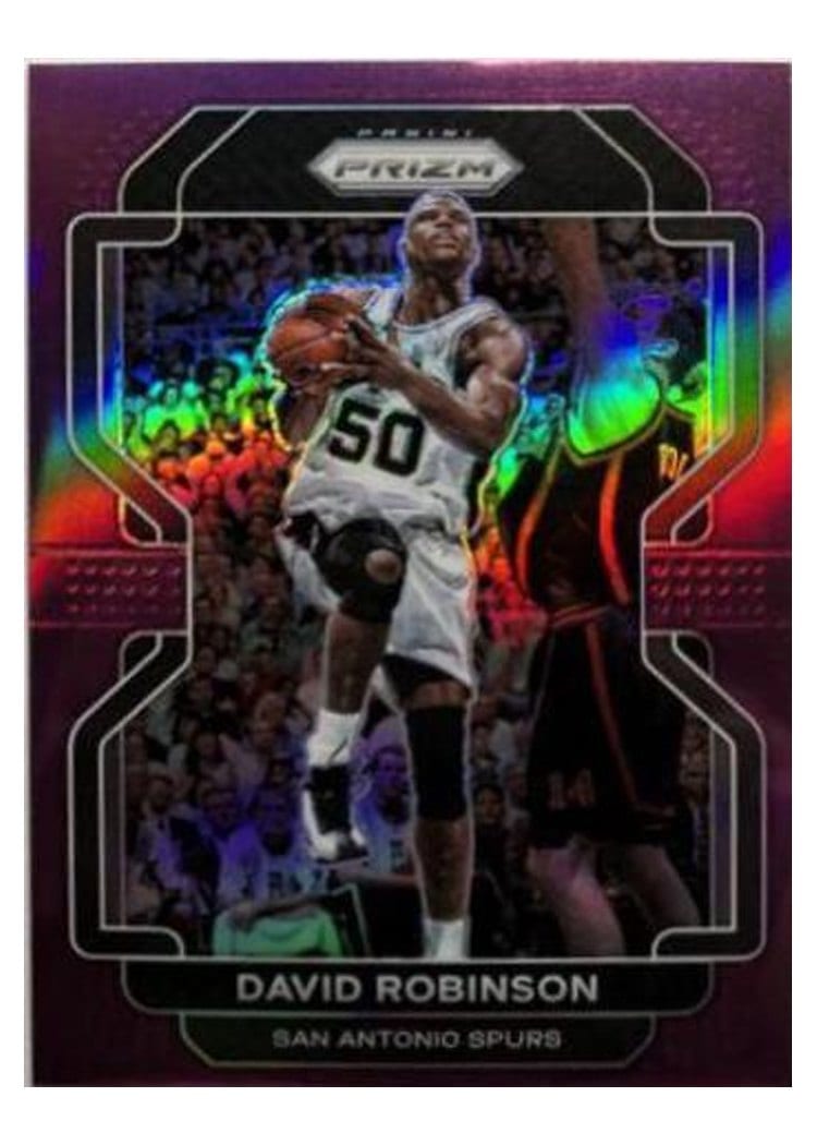2021-22 Panini Prizm Base Set David Robinson Purple Prizm #242 card